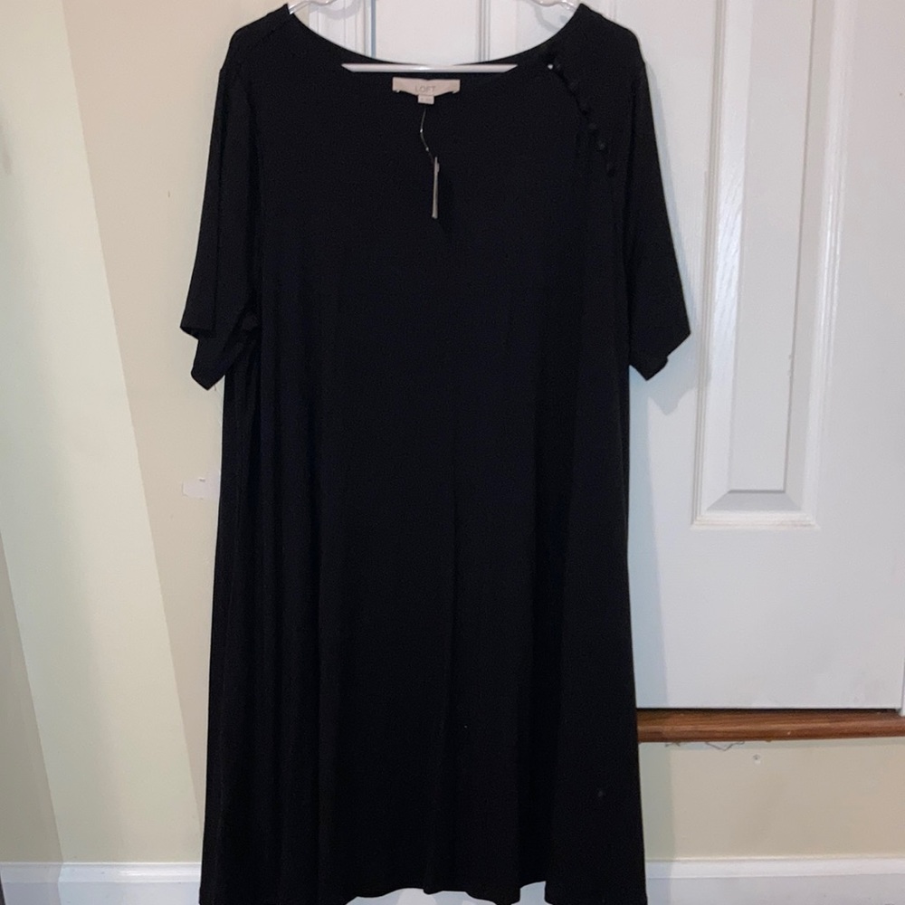 NWT Loft Swing Dress with Buttons